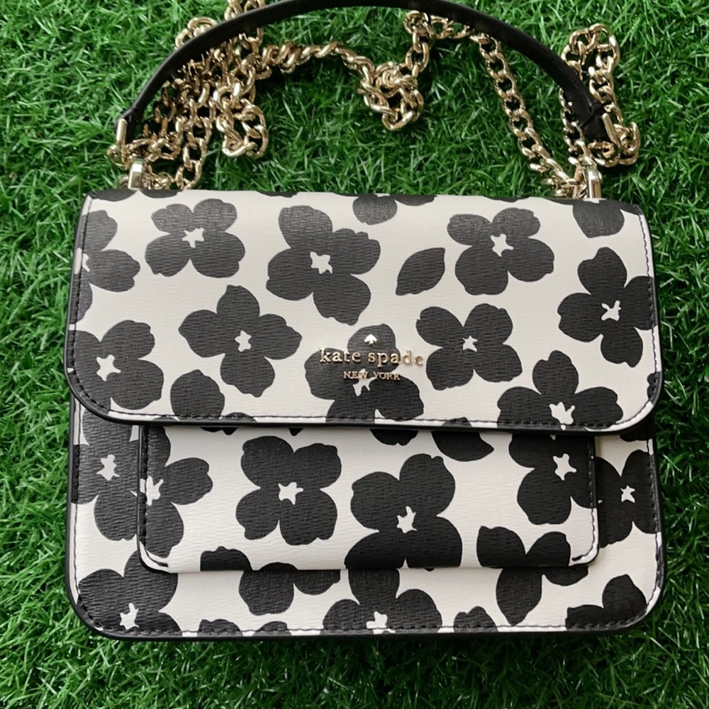 Kate Spade remi graphic blooms flap chain crossbody